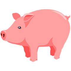 Facebook Messenger pig emoji image