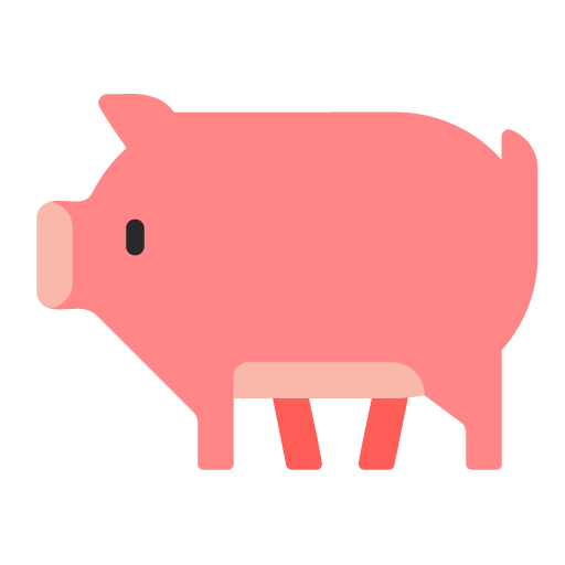 Microsoft pig emoji image