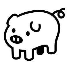Noto Emoji Font pig emoji image