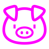Docomo pig face emoji image