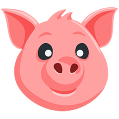 Facebook Messenger pig face emoji image