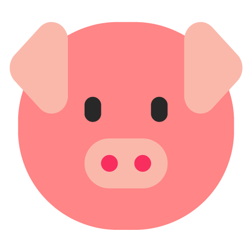 Microsoft pig face emoji image
