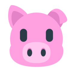 Mozilla pig face emoji image