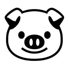 Noto Emoji Font pig face emoji image