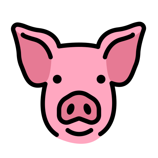 Openmoji pig face emoji image