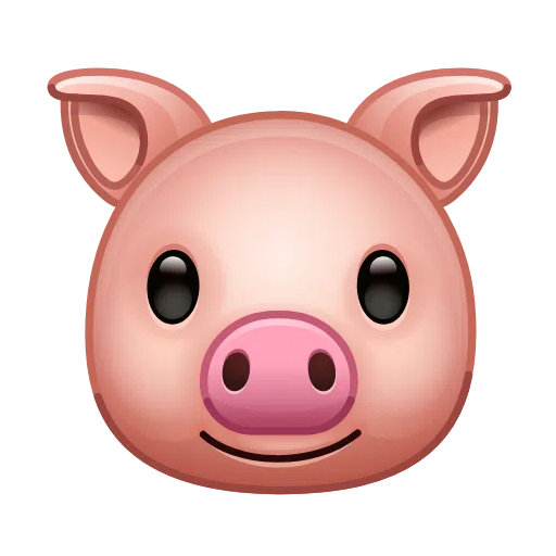 Telegram pig face emoji image