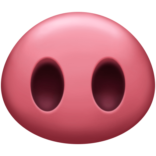 Facebook pig nose emoji image