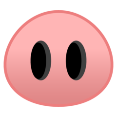 Google pig nose emoji image