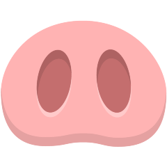 Skype pig nose emoji image