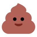 Toss pile of poo emoji image