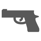 au by KDDI pistol emoji image