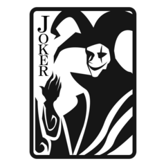 Emojidex playing card black joker emoji image