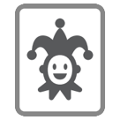 HTC playing card black joker emoji image