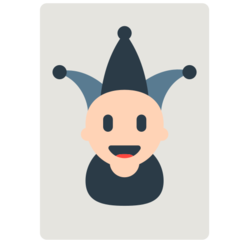 Mozilla playing card black joker emoji image