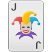 Samsung playing card black joker emoji image