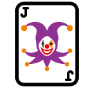SoftBank playing card black joker emoji image
