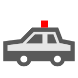 Docomo police car emoji image