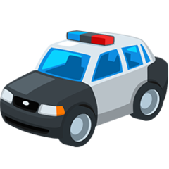 Facebook Messenger police car emoji image