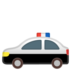 Google police car emoji image