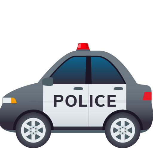 JoyPixels police car emoji image