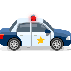 Skype police car emoji image