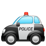 Whatsapp police car emoji image