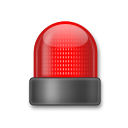 LG police cars revolving light emoji image