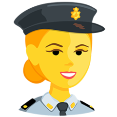 Facebook Messenger police officer emoji image