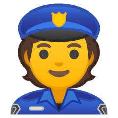 Google police officer emoji image