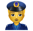Huawei police officer emoji image