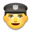 LG police officer emoji image