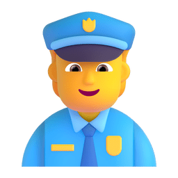 Microsoft Teams police officer emoji image