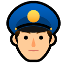 SoftBank police officer emoji image