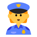 Toss police officer emoji image