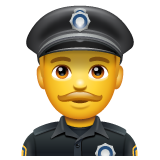 Whatsapp police officer emoji image