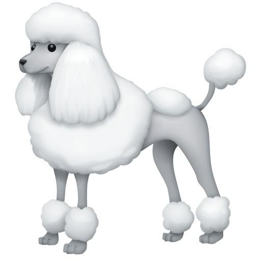 Facebook poodle emoji image