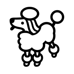 Noto Emoji Font poodle emoji image