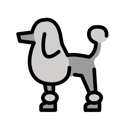 Openmoji poodle emoji image