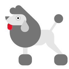 Skype poodle emoji image