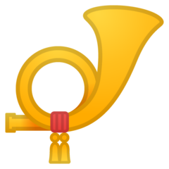 Google postal horn emoji image