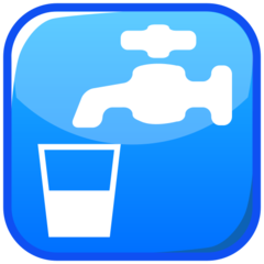Emojidex potable water symbol emoji image
