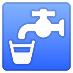 Google potable water symbol emoji image