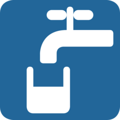 Twitter potable water symbol emoji image