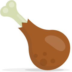 Skype poultry leg emoji image
