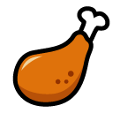 SoftBank poultry leg emoji image