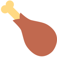 Twitter poultry leg emoji image