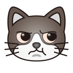 Emojidex pouting cat face emoji image