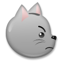 LG pouting cat face emoji image