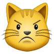 Samsung pouting cat face emoji image