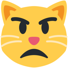 Twitter pouting cat face emoji image